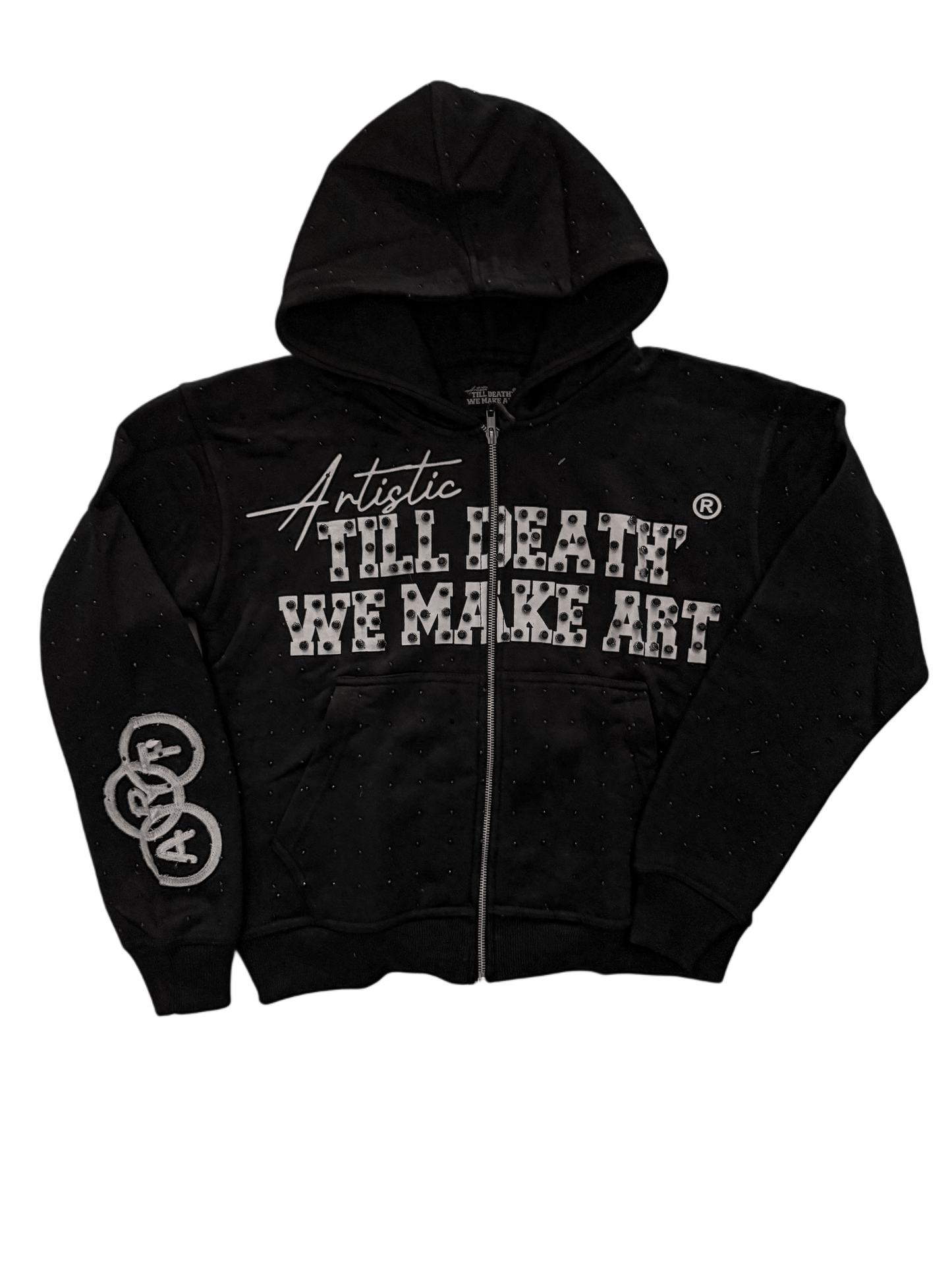 TILL DEATH’ WE MAKE ART  ZIPUP