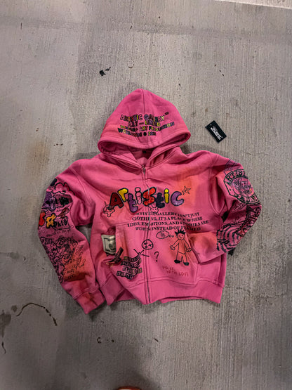 Pink "DIWL" Zip up