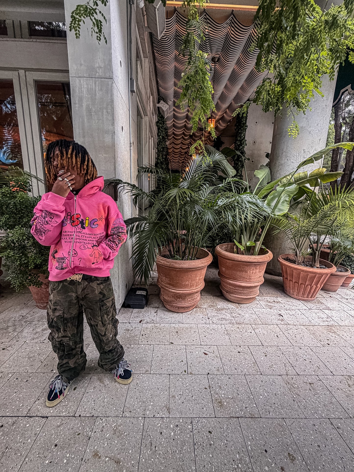 Pink "DIWL" Zip up